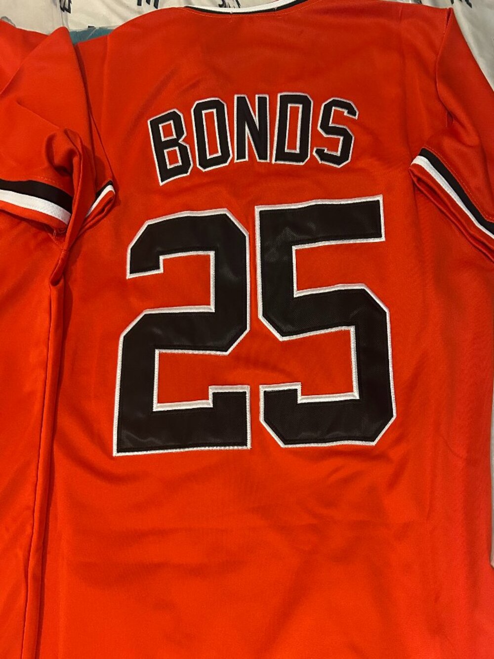 90s SAN FRANCISCO GIANTS BARRY BONDS Mens JERSEY M,L,XL,2X,3X byMitchell & Ness - Picture 4 of 6